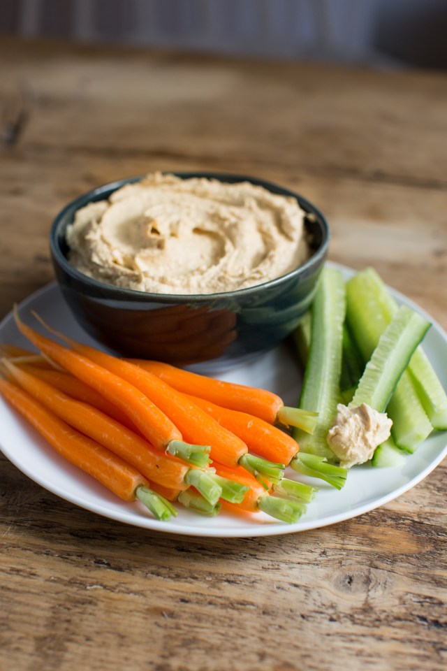  Dipping your veg in a healthy dip makes the snack more exciting