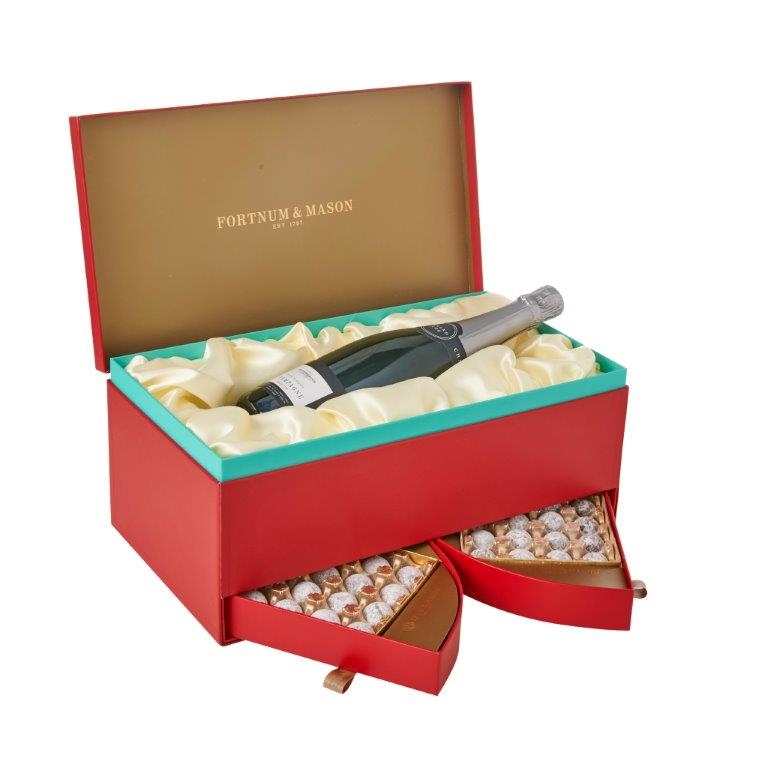 Fortnum and Mason Christmas Champagne and Chocolate Box