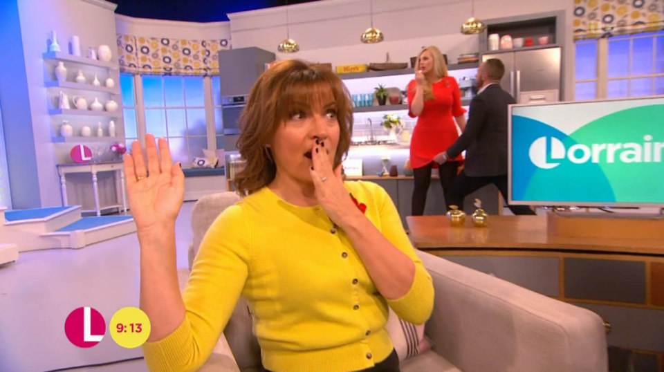  Lorraine Kelly’s ITV version included an attack by a rubber snake