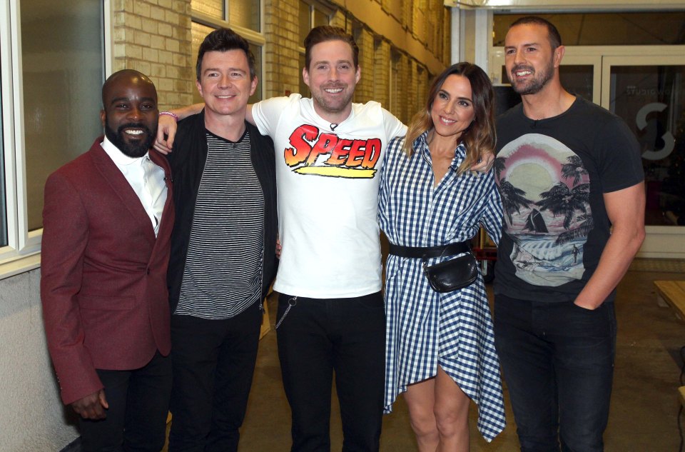  Rick Astley, Melvin Odoom, Ricky Wilson and Paddy McGuinness were also among guests