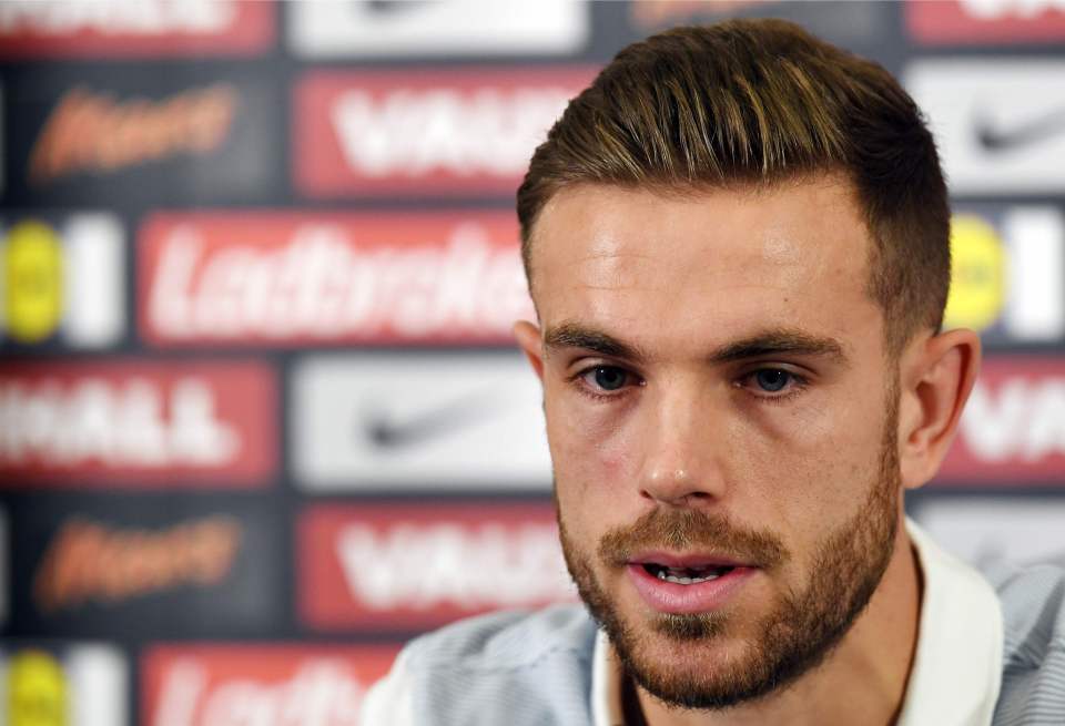  Jordan Henderson is set to captain England against Spain