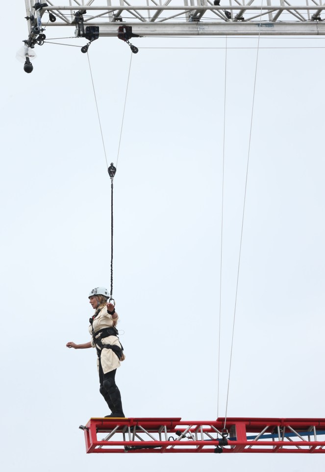  Carol was the first celebrity to have a go at walking the plank