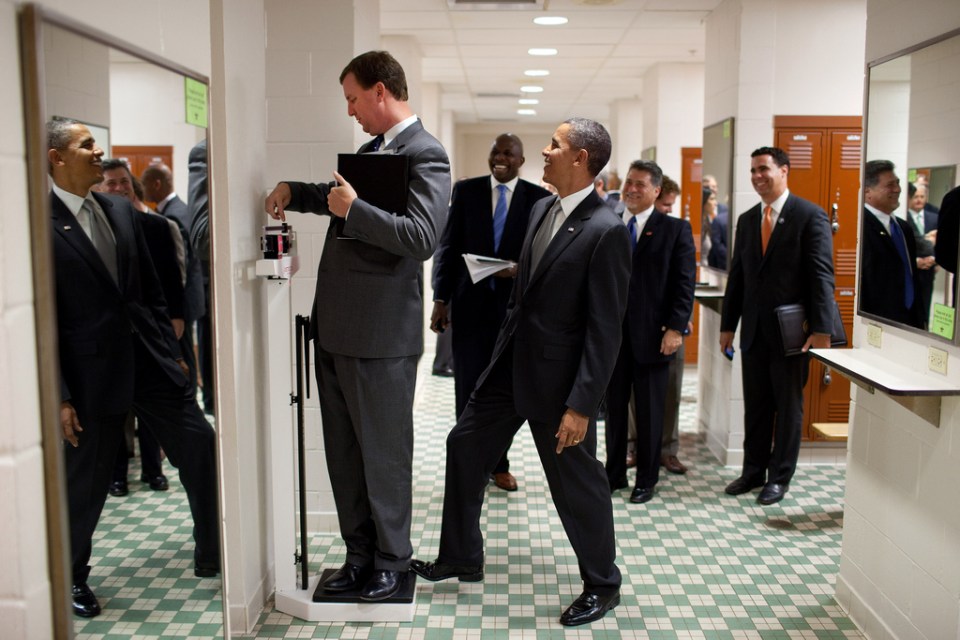  The US President proved he still had time for fun when he visited the University of Texas