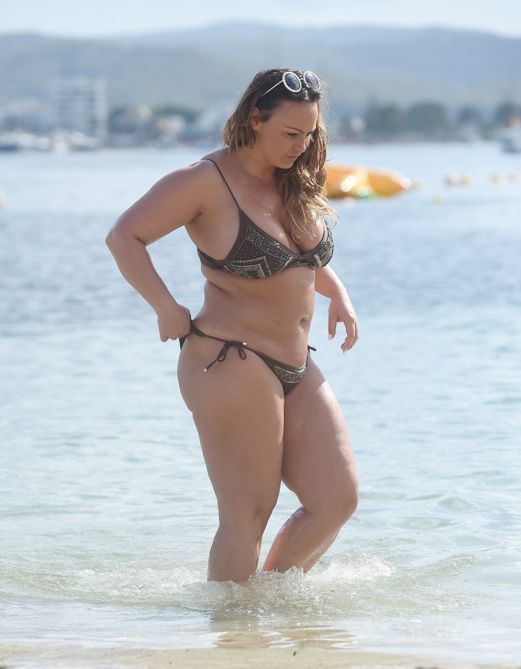  Chanelle proudly showed off her curves