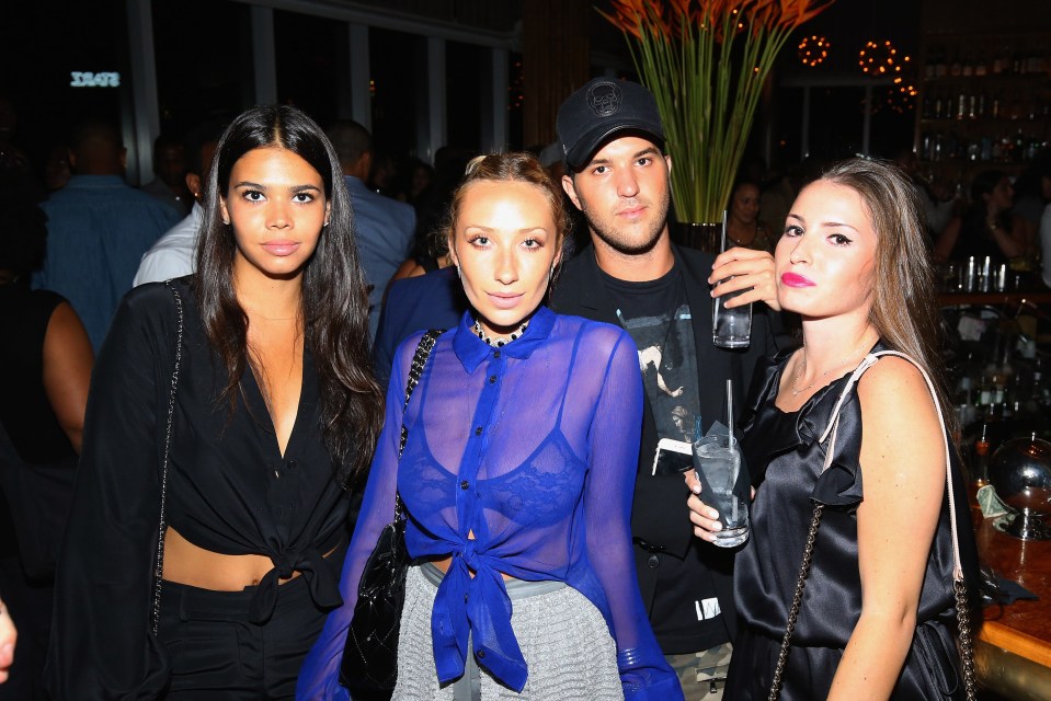  Reya Benitez on the left, seen with Gaia Matisse, Andrew Warren, and Kyra Kennedy