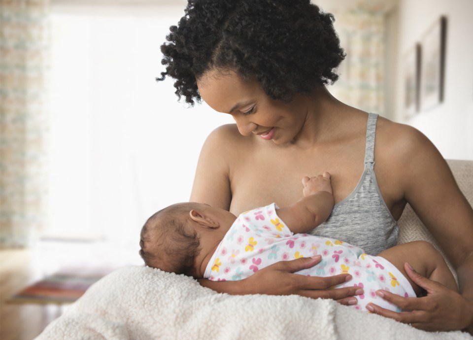  NHS guidelines recommend that mothers aim to breast feed their newborns for at least the first six months of their life