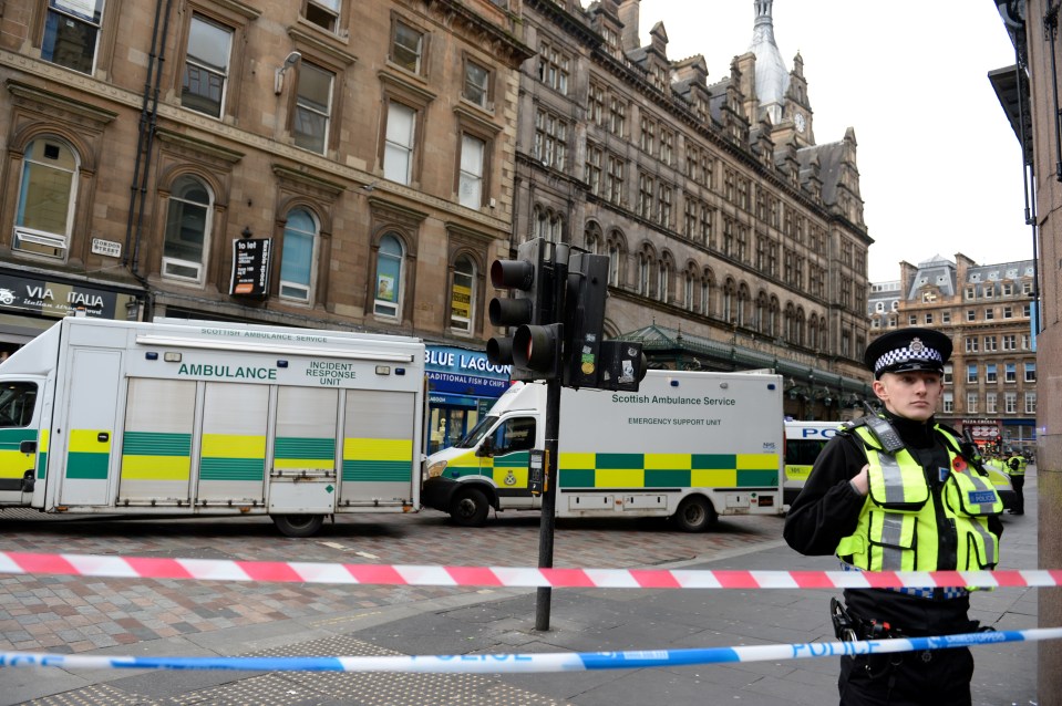  Emergency services are at the scene in Glasgow