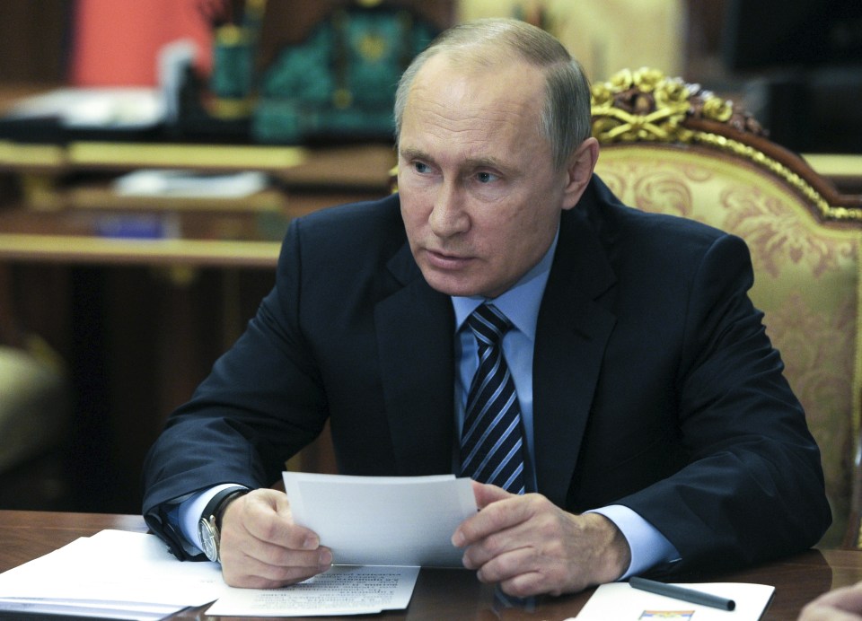  Vladimir Putin chairs a meeting on economic issues in the Kremlin today