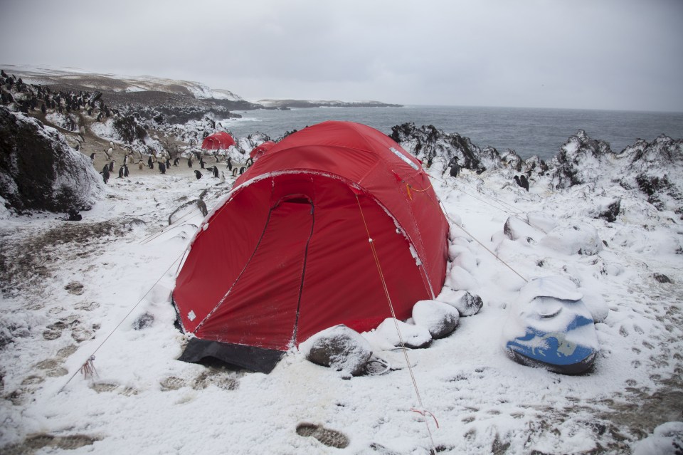  The team endured some of the toughest conditions on earth to get the footage