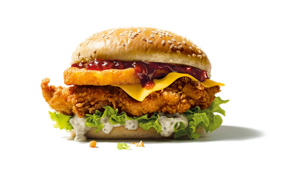  The Colonel's Christmas Burger is KFC's first festive burger and is available from Monday 28