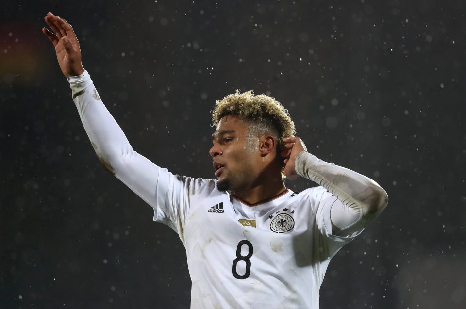 Serge Gnabry bagged a hat-trick for Germany on international debut