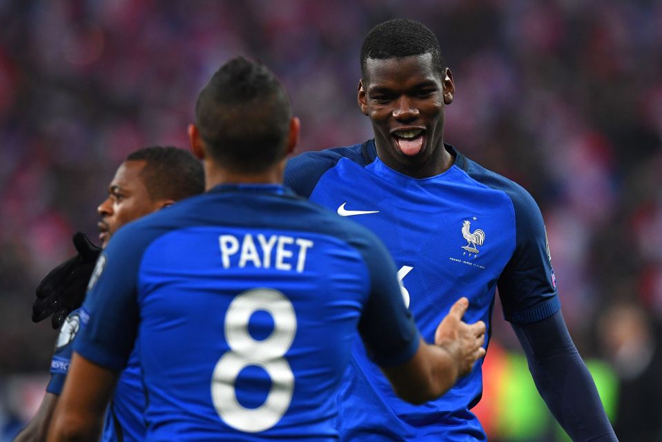 Dimitri Payet set up Paul Pogba for France's equaliser against Sweden