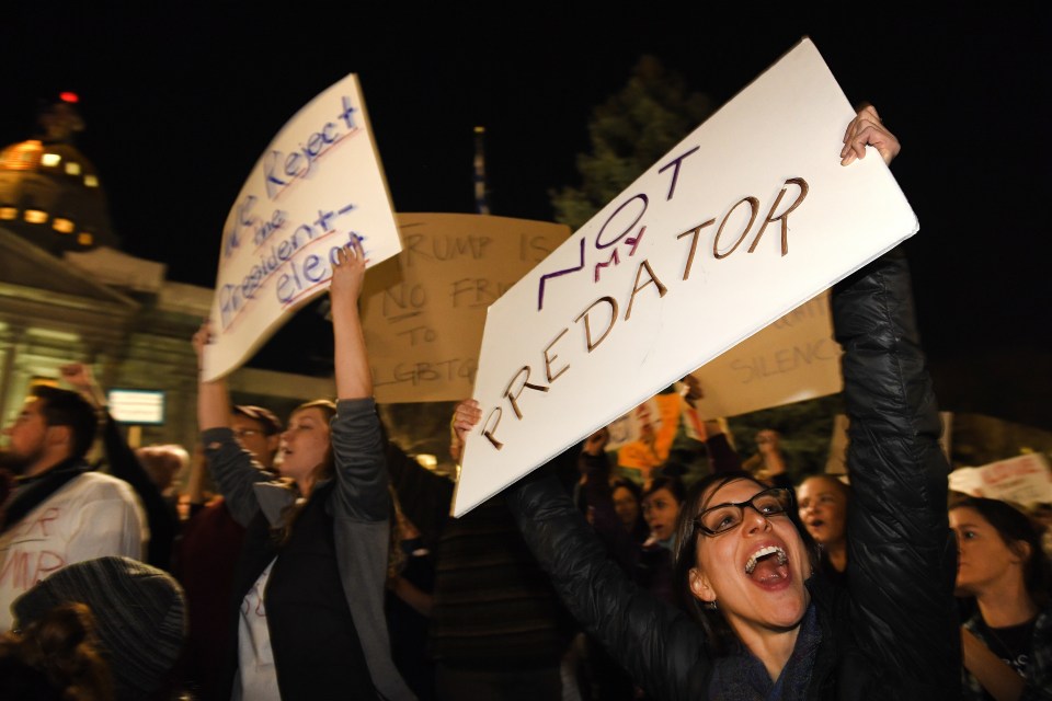 Passionate protesting over Donald Trumps victory