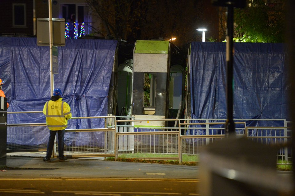  Four people who died when a tram derailed in south London, killing six men and one woman, have been named