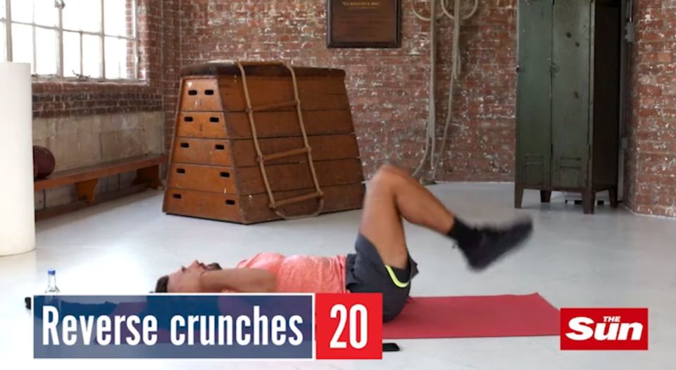  Squeeze your abs for this and really feel the burn