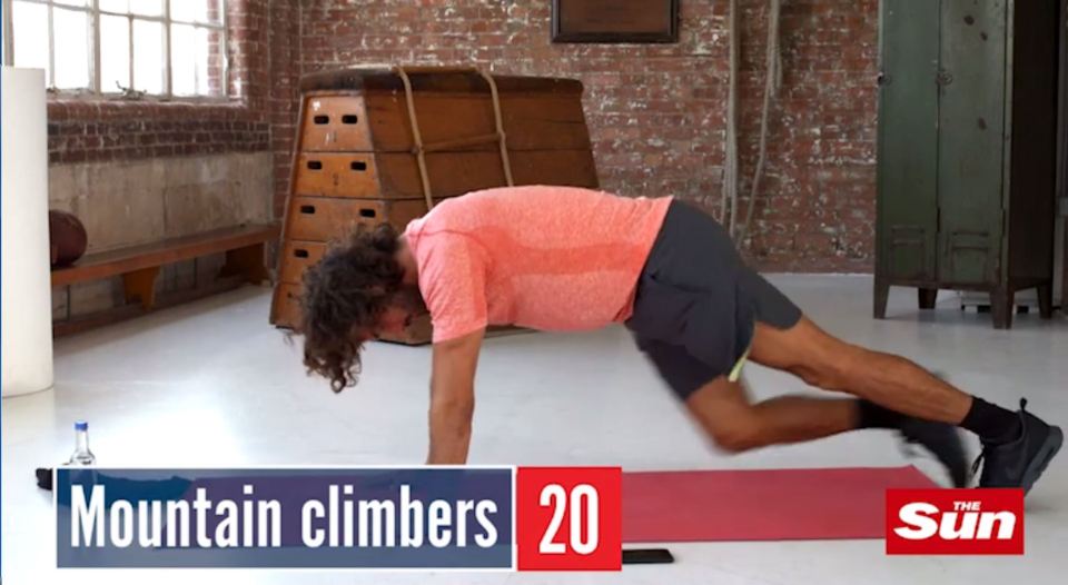  Mountain climbers require some tricep discipline