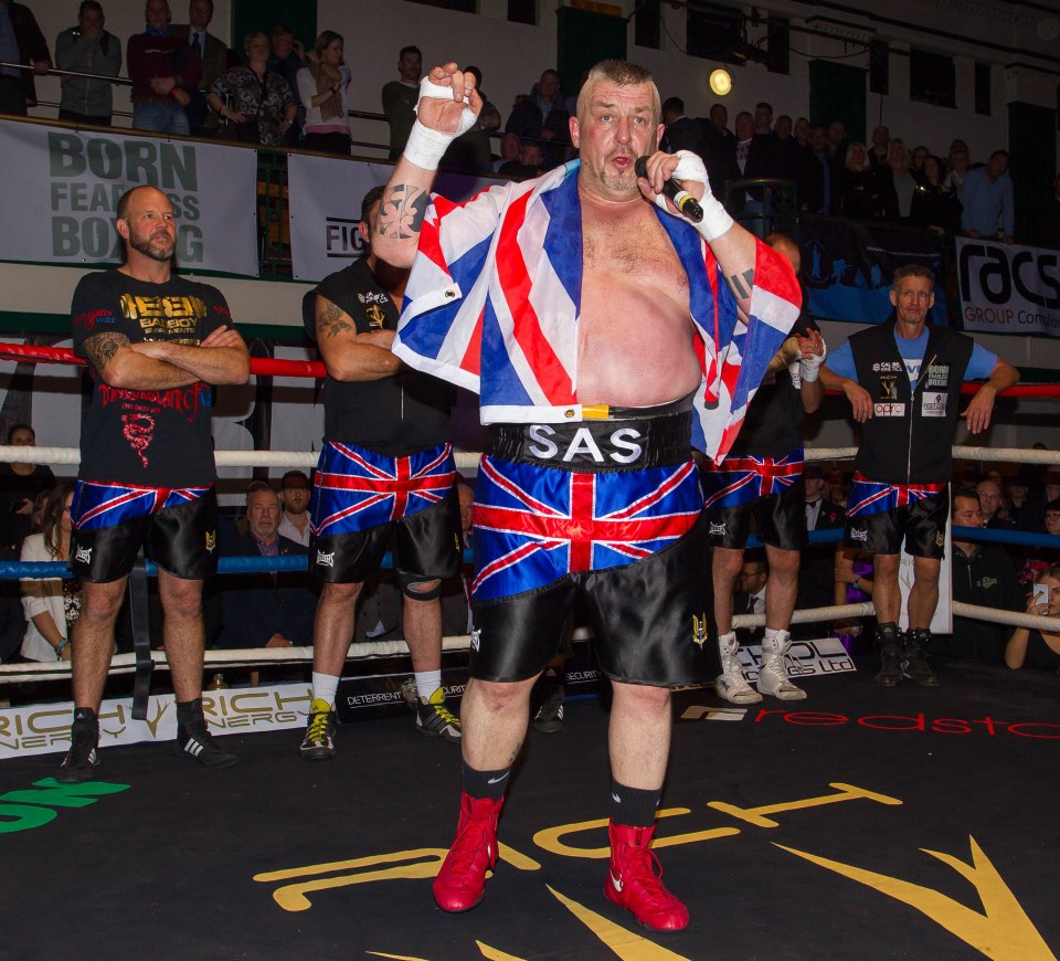  Phil Campion proposing to his partner in the ring