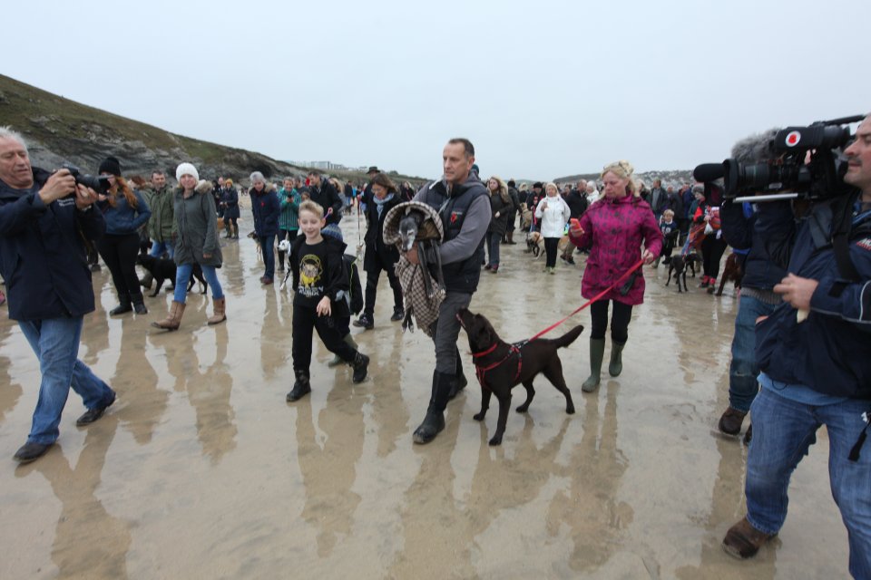  Some dog walkers had reportedly driven for up to four hours to attend the walk