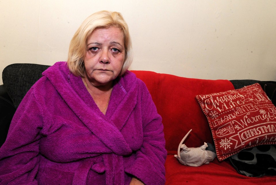  Elaine said she was left crying in pain after being forced to "crawl" back to her house