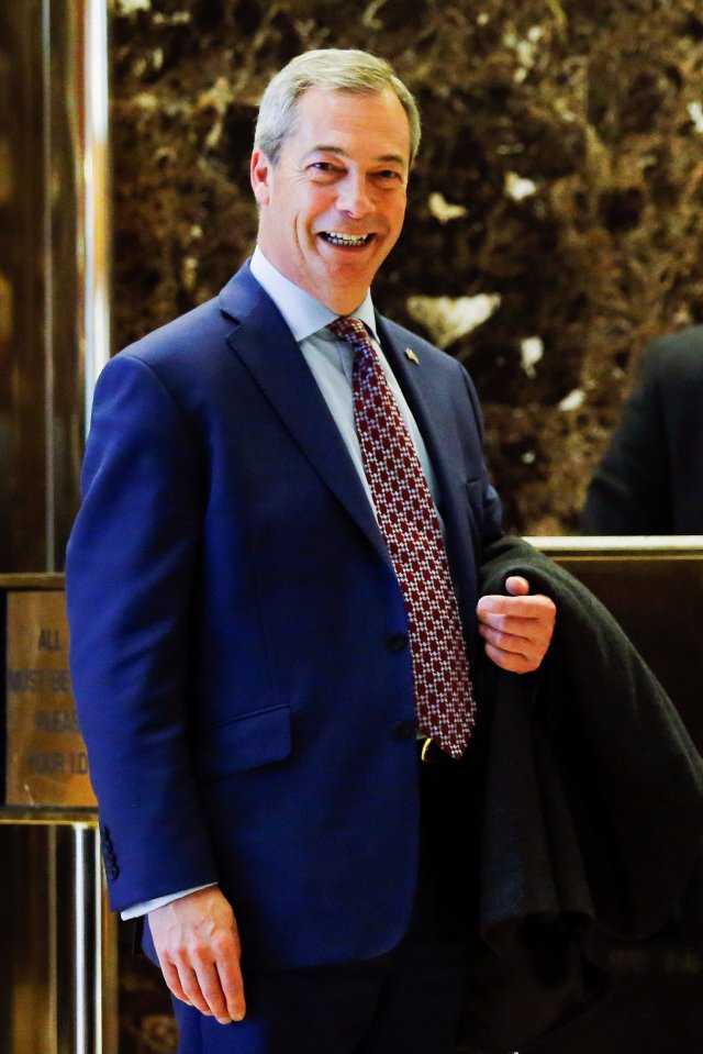  Nigel Farage visited Donald Trump in his 66th floor Trump Tower apartment