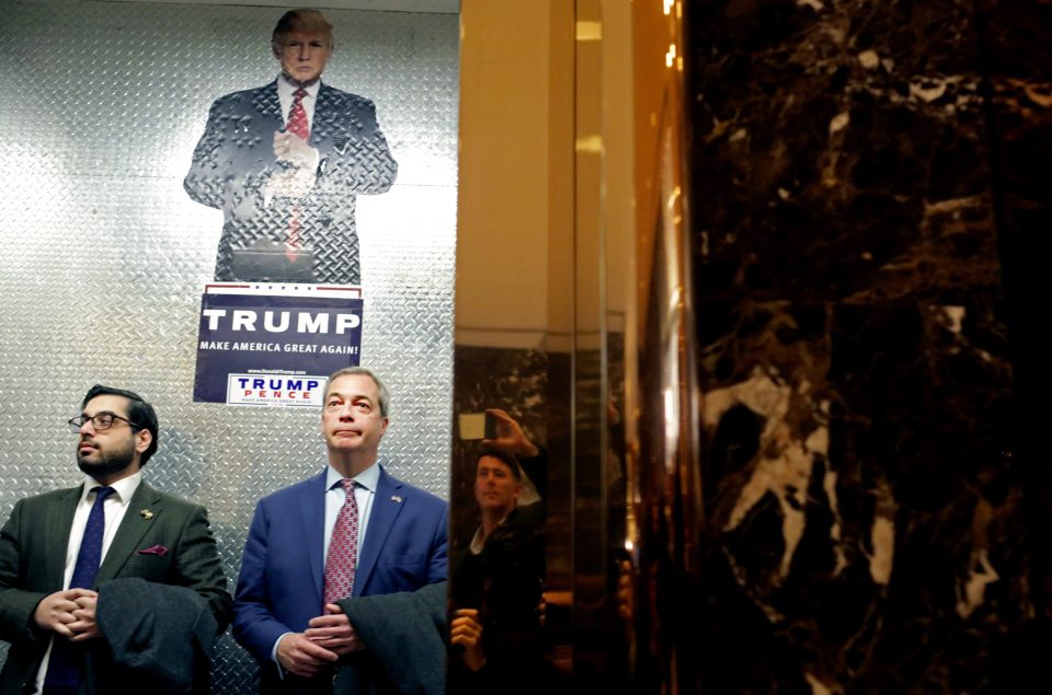  Farage was granted an unprecedented hour with Mr Trump