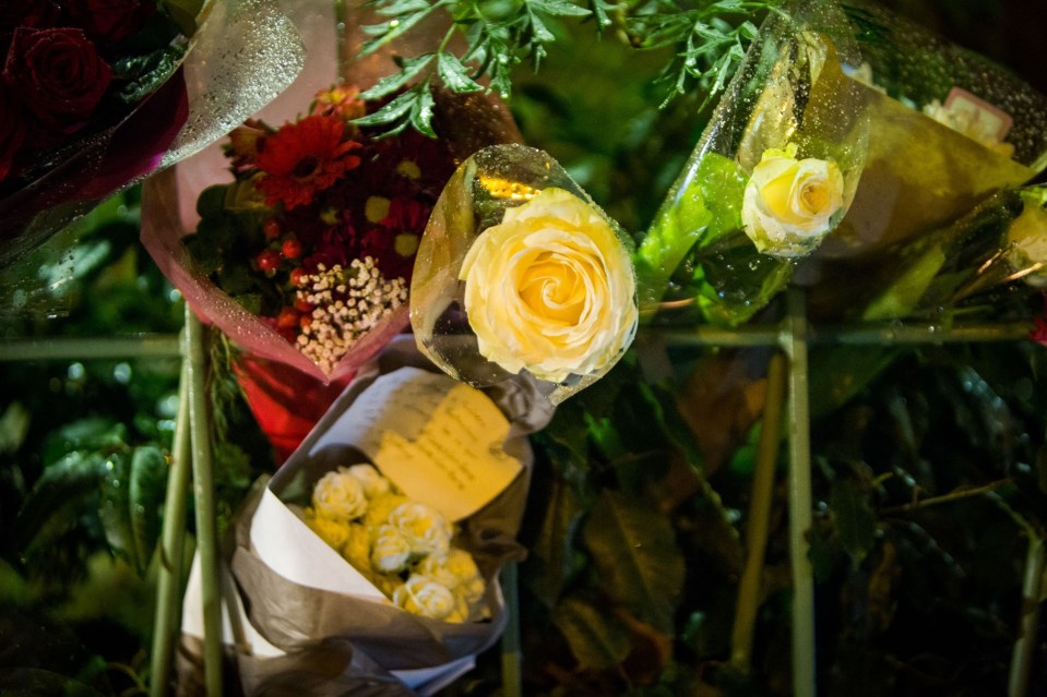  Floral tribute in Paris at the re-opening of the Bataclan