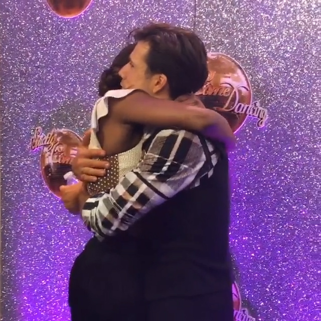  The couple shared a big hug backstage as Danny revealed a bit more about the situation