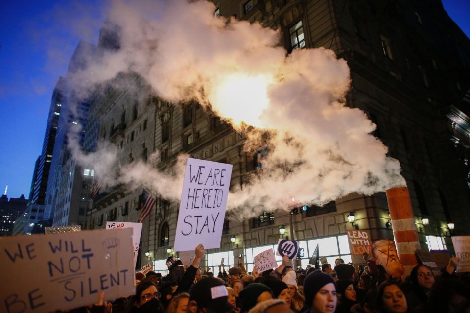  Americans spilled into the streets Saturday for a new day of protests against Donald Trump