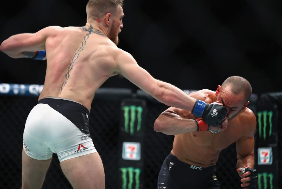  Conor McGregor delivered his threat just hours after knocking out Eddie Alvarez