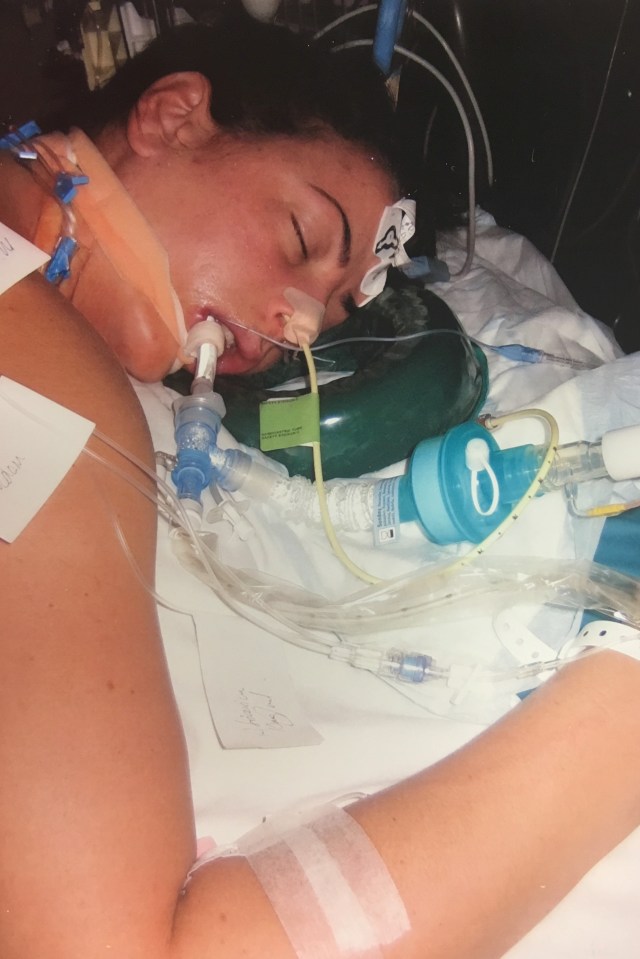 Laura Spacagna ended up in a coma after becoming severely ill from the flu