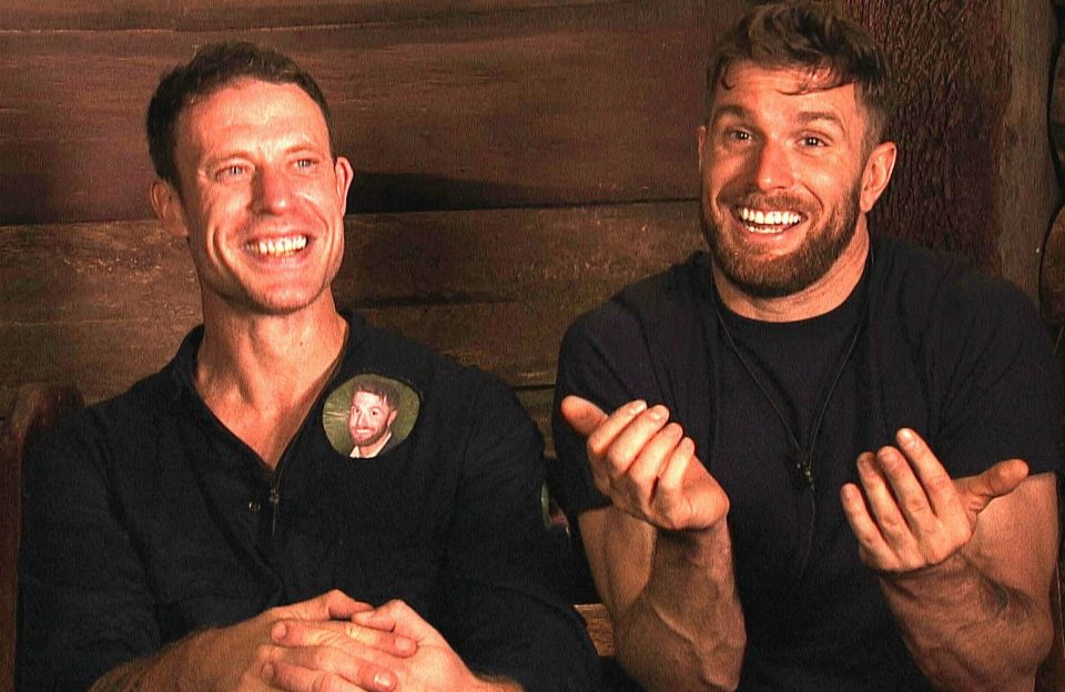 Wayne Bridge and Joel Dommett bond in the Bush Telegraph