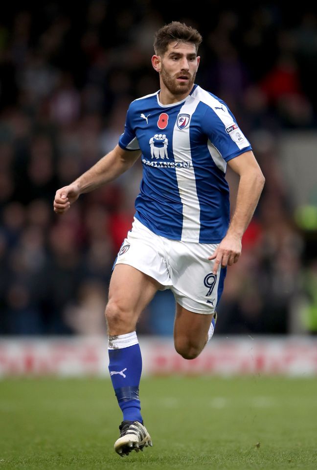  Ched Evans now plays for League One side Chesterfield following his release from prison in October 2014