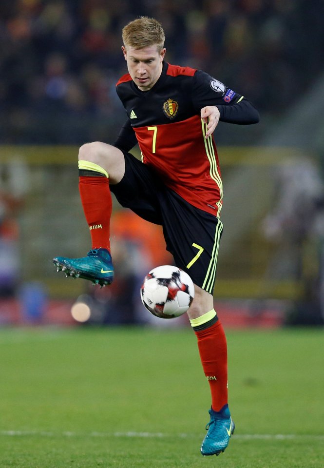  Kevin De Bruyne won his 50th Belgium cap