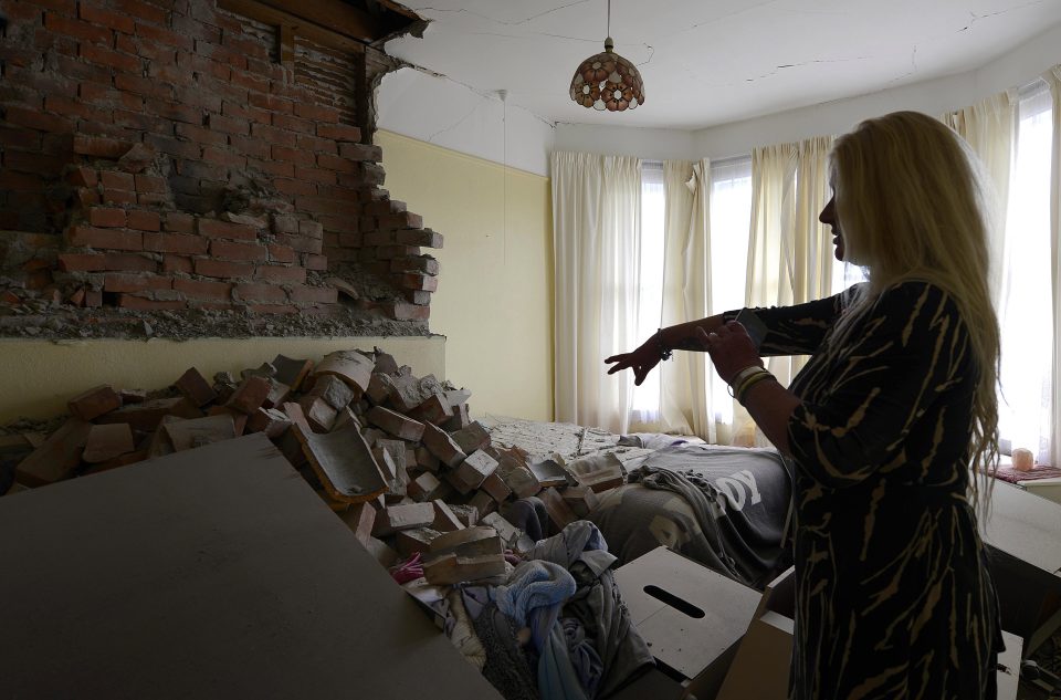  Earthquake damage to the Waiau Lodge Hotel, in Waiau, near Christchurch