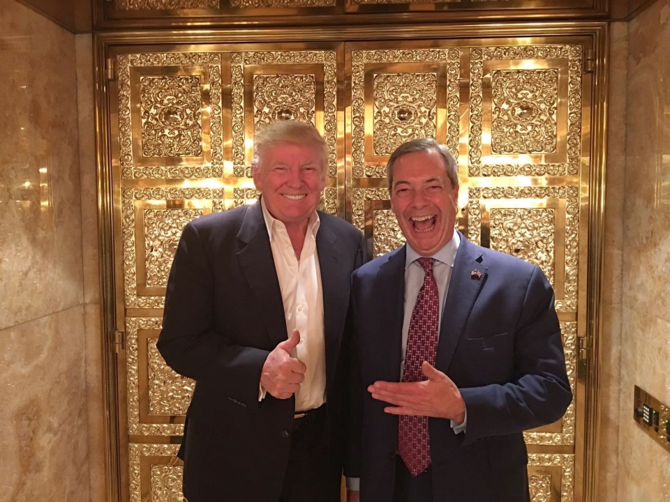  Nigel Farage says he can help No 10 deal with Donald Trump