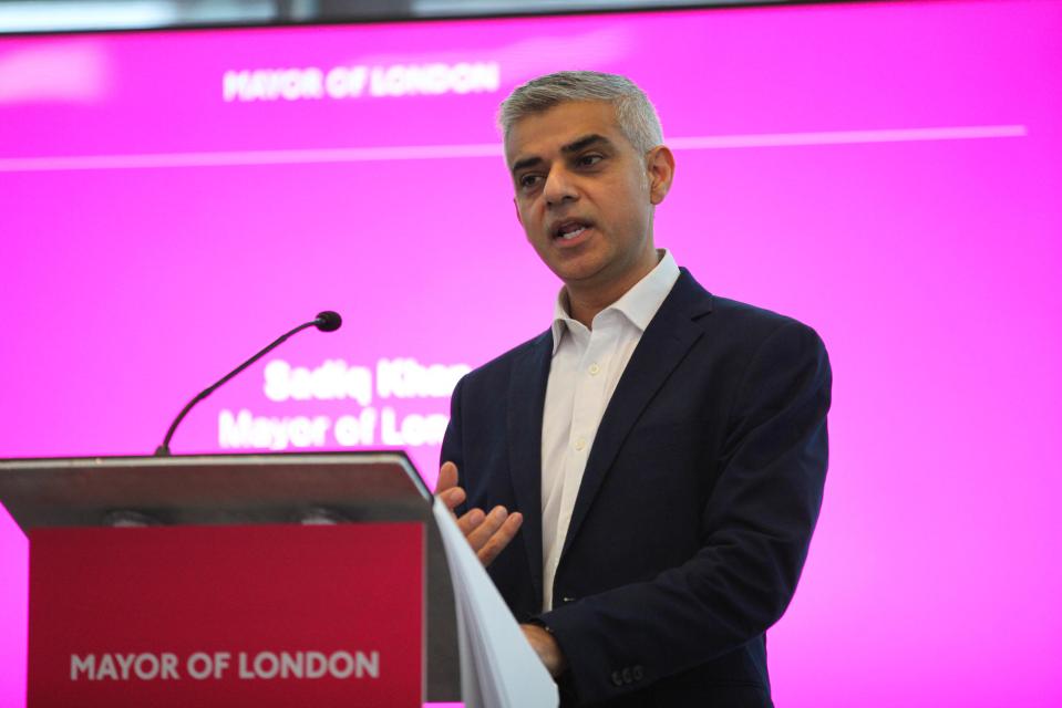  Mayor Sadiq Khan spoke at City Hall today