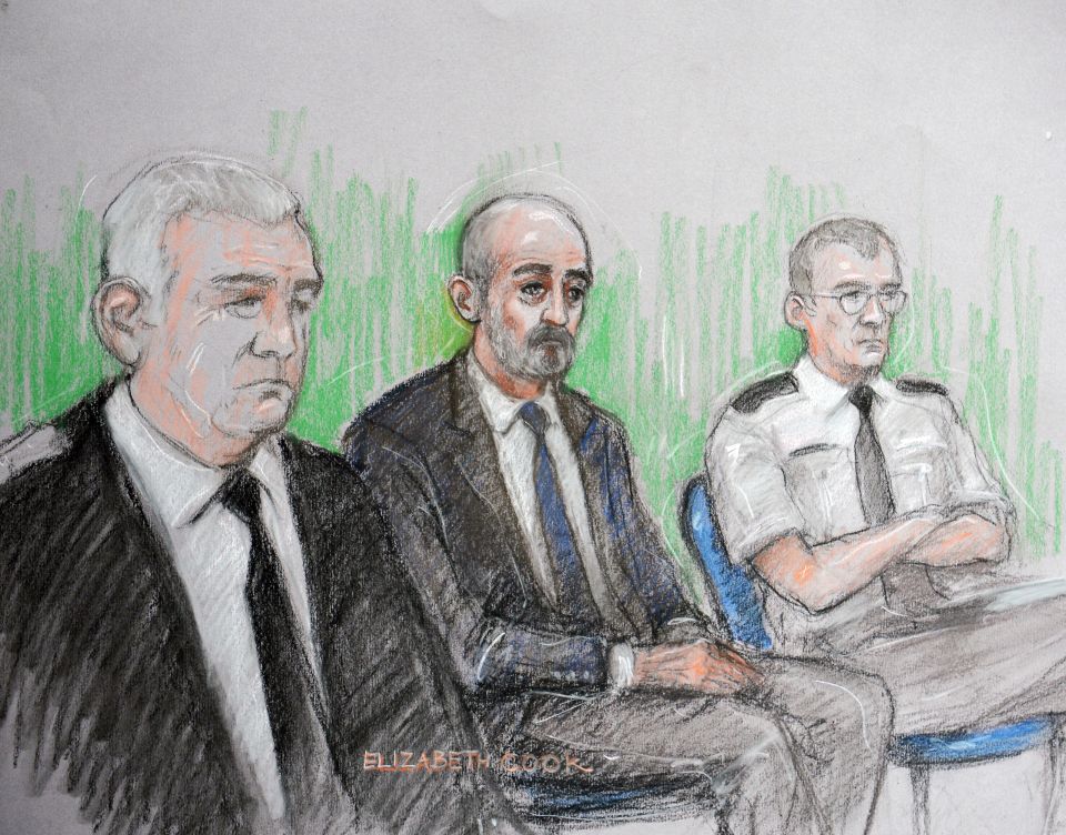 Thomas Mair, who is accused of the terror-related murder of Labour MP Jo Cox, in the dock at the Old Bailey today 