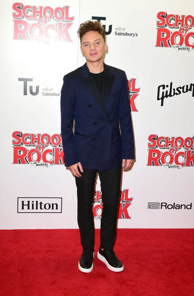  Connor Maynard sported a trendy blue suit jacket