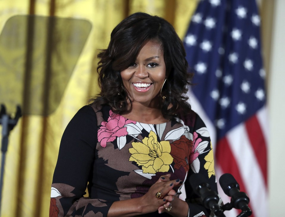  Michelle Obama was branded an 'ape in heels' in the controversial post