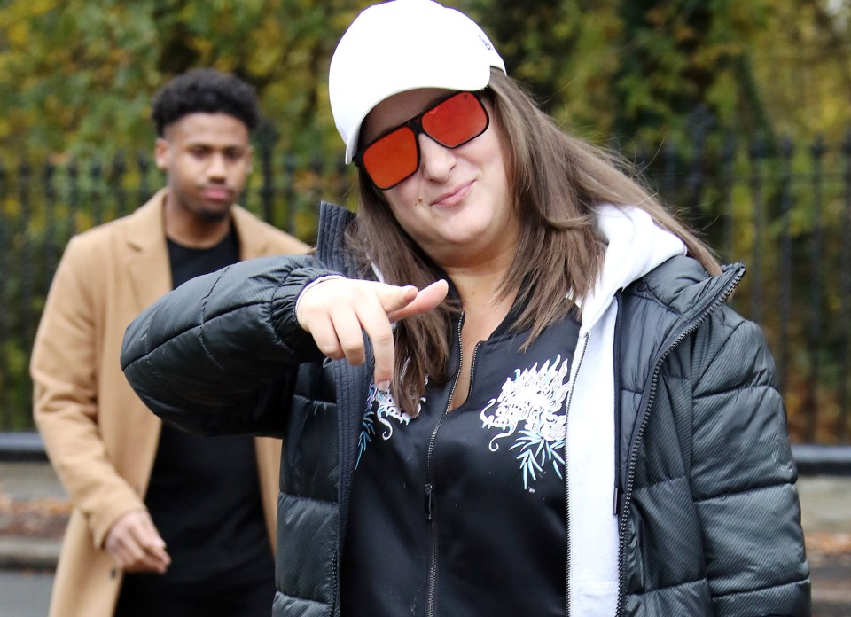  Honey G put on a brave face as she headed to rehearsals today