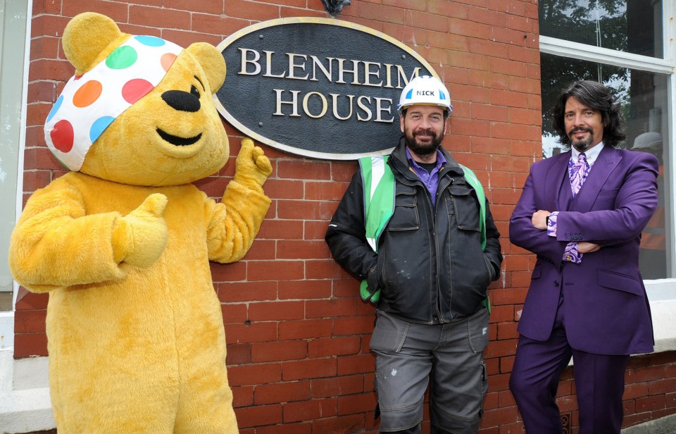  Nick and the team did up the carers centre for Children In Need