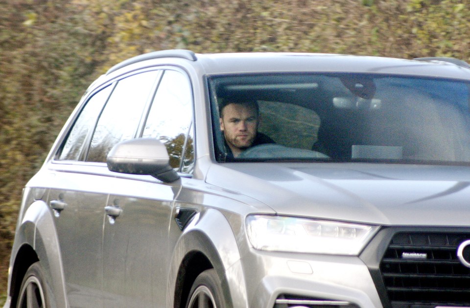  Rooney was spotted driving home from the Carrington training ground