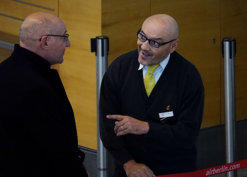  Airport worker Manuel Pereira, right, was slammed by Clarkson as 'bitter'