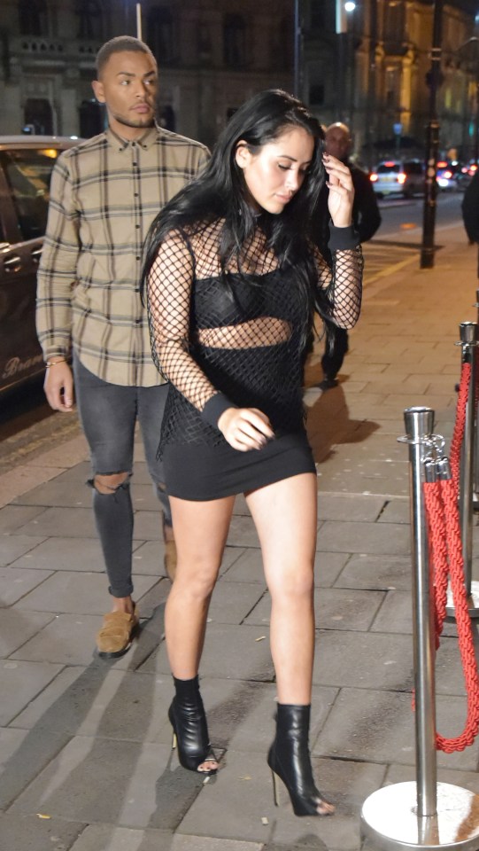  Marnie Simpson was among the stars filming in Newcastle last night