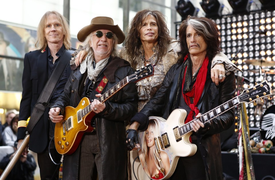  Tom Hamilton, Brad Whitford, Steven Tyler and Joe Perry have billed the shows as Aerosmith's farewell tour