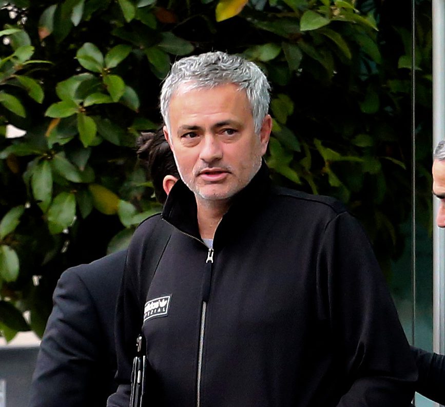  Jose Mourinho with bags under his eyes as he leaves for Manchester United training