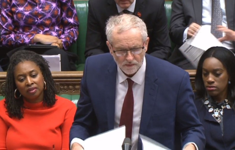  Jeremy Corbyn joked: “She’s getting advice from the Foreign Secretary now. Can we all hear it?”