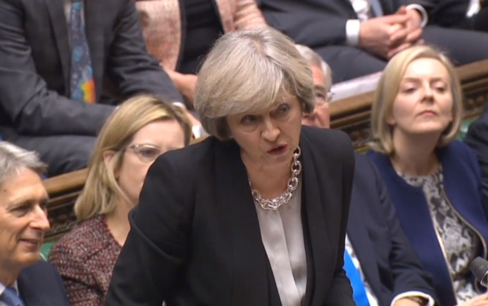  Theresa May escaped with a draw today at PMQs