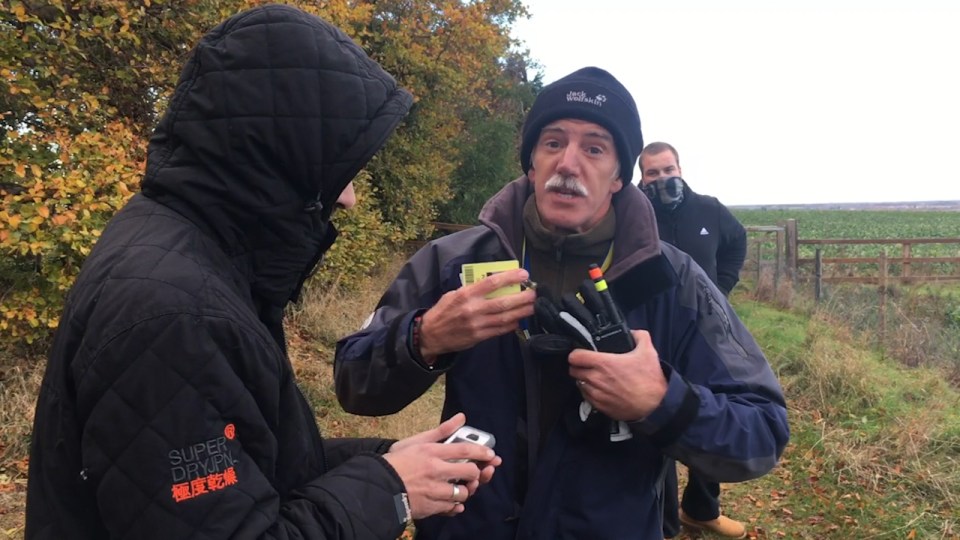  Security insisted the men leave the field, arguing it was private property