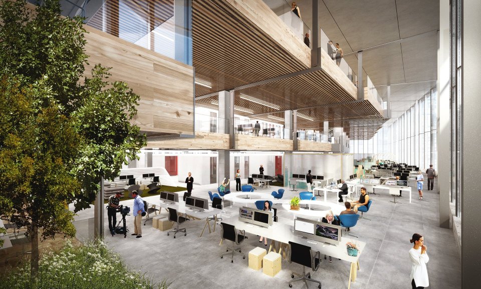  An artist's impression of the new Google London HQ